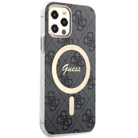 Etui na telefon Apple iPhone 12/12 Pro Guess 4G MagSafe + ładowarka