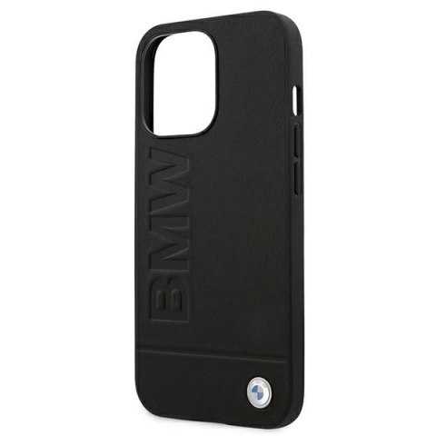 Etui iPhone 13 Pro Max BMW czarne hardcase Signature Logo Imprint