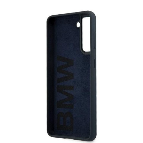 Etui na telefon Samsung Galaxy S21+ Plus BMW Silicone granatowe