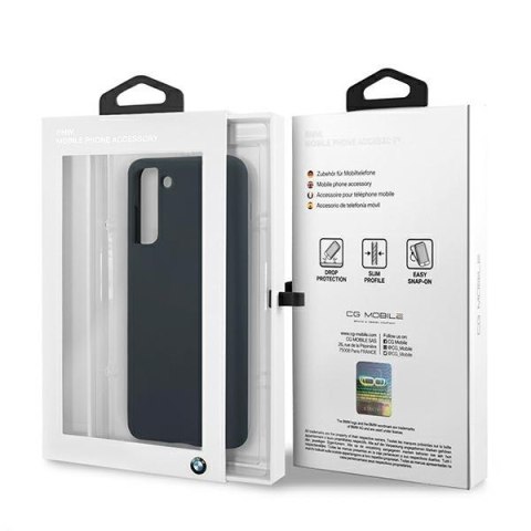 Etui na telefon Samsung Galaxy S21+ Plus BMW Silicone granatowe