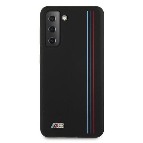 Etui Samsung Galaxy S21+ Plus BMW Silicone Stripes M Collection czarne