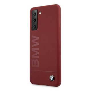 Etui BMW BMHCS21MSLBLRE Samsung Galaxy S21+ Plus czerwony/red hardcase Silicone Signature Logo