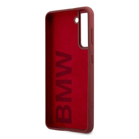 Etui Samsung Galaxy S21+ Plus BMW Silicone Signature Logo czerwone