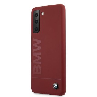 Etui BMW BMHCS21SSLBLRE Samsung Galaxy S21 czerwony/red hardcase Silicone Signature Logo