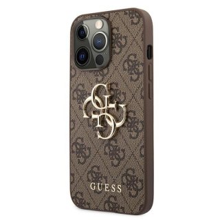 Etui Guess GUHCP13X4GMGBR Apple iPhone 13 Pro Max brązowy/brown hardcase 4G Big Metal Logo