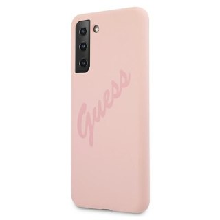 Etui Guess GUHCS21MLSVSPI Samsung Galaxy S21+ Plus różowy/pink hardcase Script Vintage