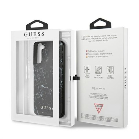 Etui Samsung Galaxy S21+ Plus Guess hardcase Marble czarne