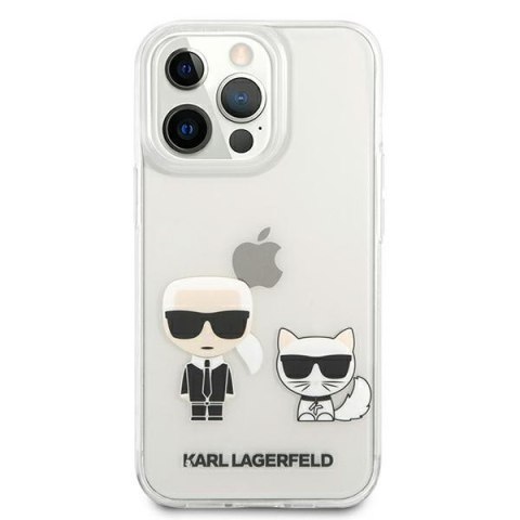 Etui na telefon iPhone 13 Pro Max Karl Lagerfeld przezroczyste Karl & Choupette