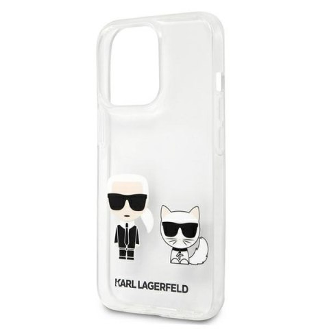 Etui na telefon iPhone 13 Pro Max Karl Lagerfeld przezroczyste Karl & Choupette