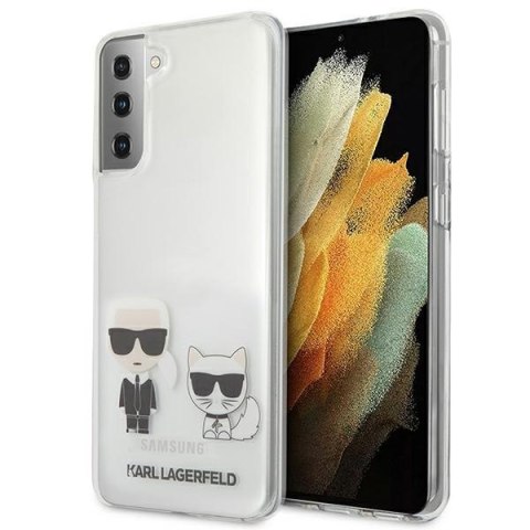 Etui Samsung Galaxy S21+ Plus Karl Lagerfeld transparentne hardcase Karl & Choupette