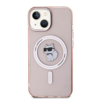 Etui iPhone 12 / 12 Pro Karl Lagerfeld różowe hardcase IML Choupette MagSafe