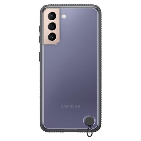 Etui na telefon Samsung Galaxy S21+ Plus przezroczyste czarne ochraniacz