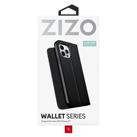 Etui iPhone 13 Pro Max ZIZO WALLET Series czarne