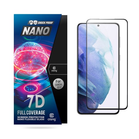 Szkło hybrydowe Samsung Galaxy S21+ Plus Crong 7D Nano Flexible Glass