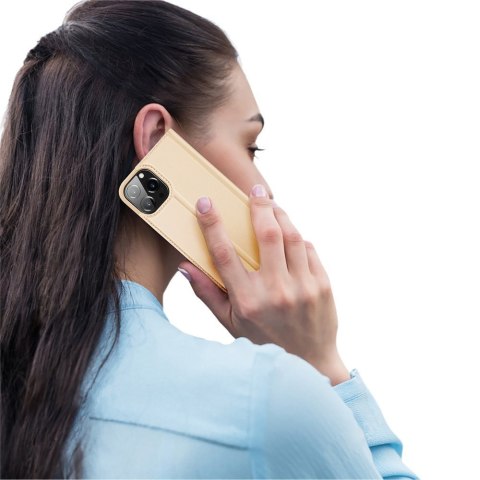 Etui na telefon iPhone 13 Pro Max Dux Ducis Skin Pro złoty