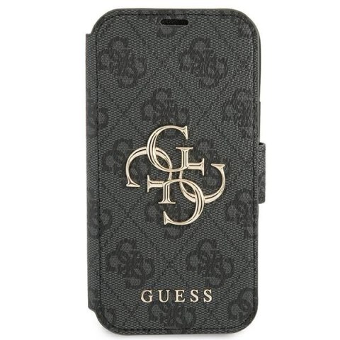 Etui iPhone 13 Pro Max Guess GUBKP13X4GMGGR szary book 4G Big Metal Logo