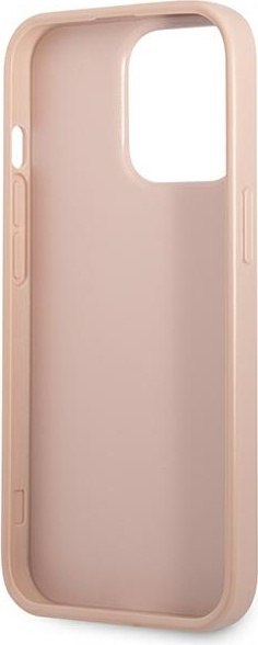 Etui na telefon iPhone 13 Pro Max Guess różowe hardcase Saffiano