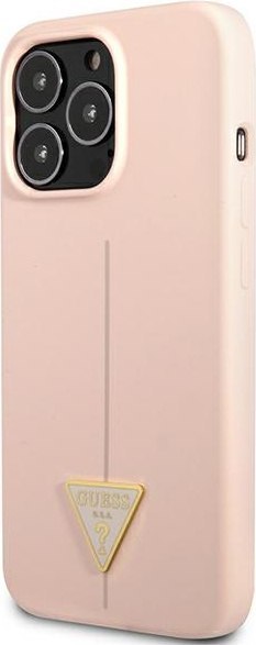 Etui na telefon iPhone 13 Pro Max Guess różowe hardcase silikonowe