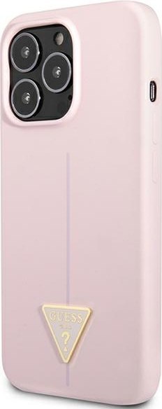 Etui na telefon iPhone 13 Pro Max Guess fioletowe silikonowe hardcase