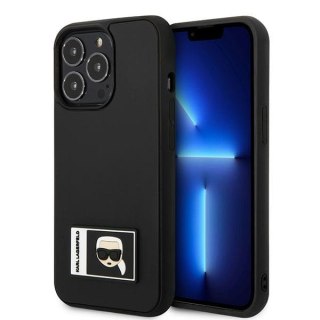 Etui na telefon iPhone 13 Pro Max Karl Lagerfeld Ikonik Patch czarne