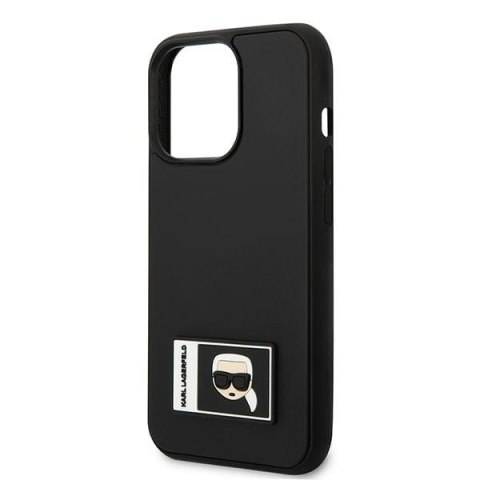 Etui na telefon iPhone 13 Pro Max Karl Lagerfeld Ikonik Patch czarne