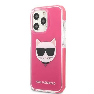 Etui na telefon iPhone 13 Pro Max Karl Lagerfeld Choupette fuksja