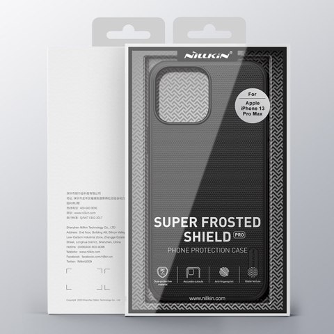 Etui na telefon iPhone 13 Pro Max Nillkin Super Frosted Shield niebieski