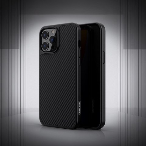 Etui na telefon iPhone 13 Pro Max Nillkin Carbon czarny - Ochrona