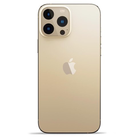 Szkło hartowane iPhone 13 Pro Max Spigen Optik Camera Lens Gold 2 PACK