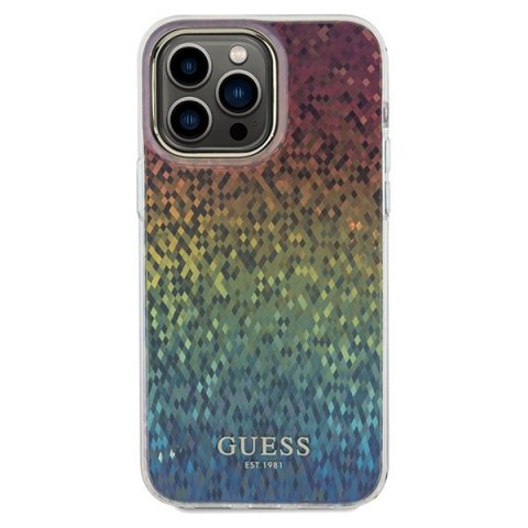 Etui na telefon iPhone 13 Pro Max Guess wielokolorowe hardcase IML