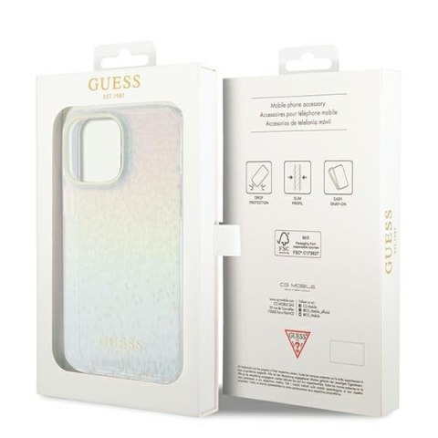 Etui na telefon iPhone 13 Pro Max Guess wielokolorowe hardcase IML