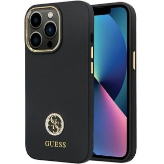 Etui Guess GUHCP13XM4DGPK Apple iPhone 13 Pro Max hardcase Silicone Logo Strass 4G czarny/black