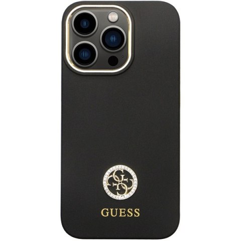 Etui Guess GUHCP13XM4DGPK Apple iPhone 13 Pro Max hardcase Silicone Logo Strass 4G czarny/black