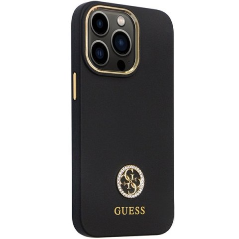 Etui Guess GUHCP13XM4DGPK Apple iPhone 13 Pro Max hardcase Silicone Logo Strass 4G czarny/black