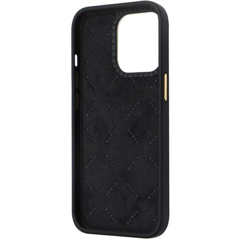 Etui Guess GUHCP13XM4DGPK Apple iPhone 13 Pro Max hardcase Silicone Logo Strass 4G czarny/black