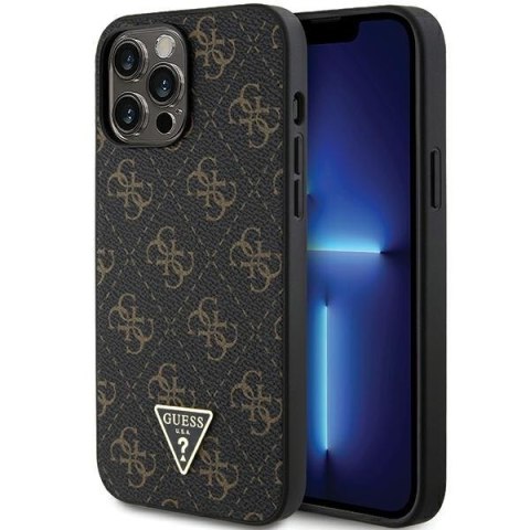 Etui na telefon iPhone 13 Pro Max Guess czarne hardcase 4G Triangle