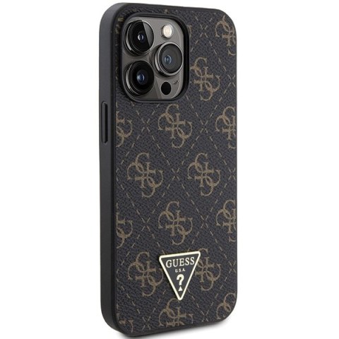 Etui na telefon iPhone 13 Pro Max Guess czarne hardcase 4G Triangle