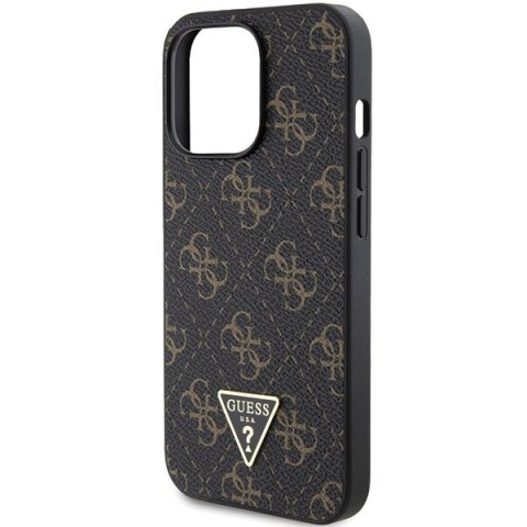 Etui na telefon iPhone 13 Pro Max Guess czarne hardcase 4G Triangle