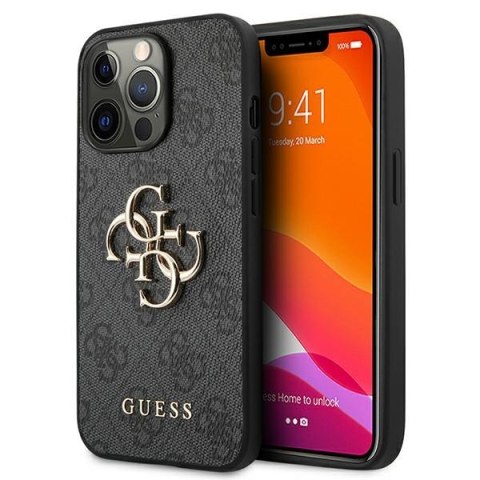 Etui na telefon iPhone 13 Pro Guess GUHCP13L4GMGGR szary hardcase