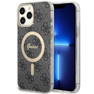 Etui iPhone 13 Pro Max Guess 4G MagSafe czarne