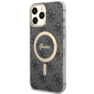 Etui na telefon iPhone 13 Pro Max Guess 4G MagSafe czarne