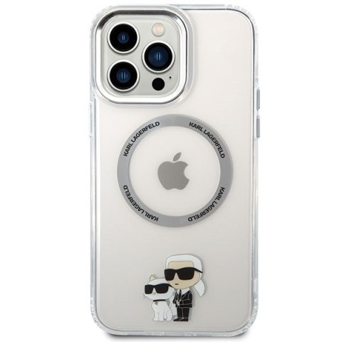 Etui Karl Lagerfeld KKLHMP13XHNKCIT Apple iPhone 13 Pro Max hardcase transparent Iconic Karl&Choupette Magsafe