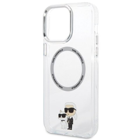 Etui Karl Lagerfeld KKLHMP13XHNKCIT Apple iPhone 13 Pro Max hardcase transparent Iconic Karl&Choupette Magsafe