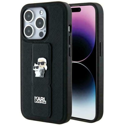 Etui na telefon iPhone 13 Pro Max Karl Lagerfeld Gripstand Saffiano