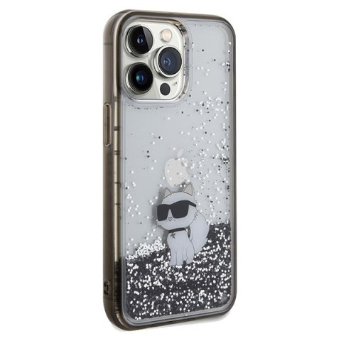 Etui na telefon iPhone 13 Pro Max Karl Lagerfeld Choupette przezroczyste