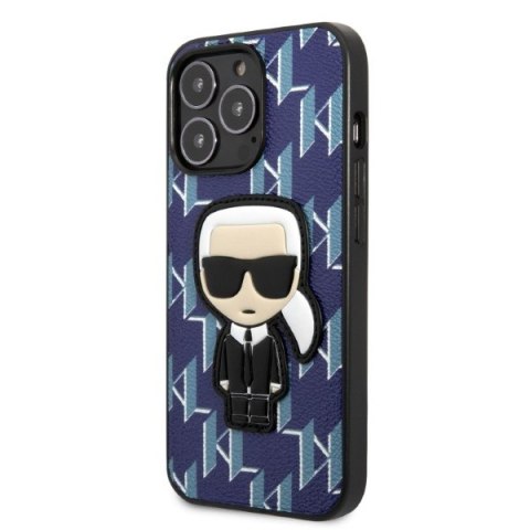 Etui na telefon iPhone 13 Pro Max Karl Lagerfeld niebieskie Monogram