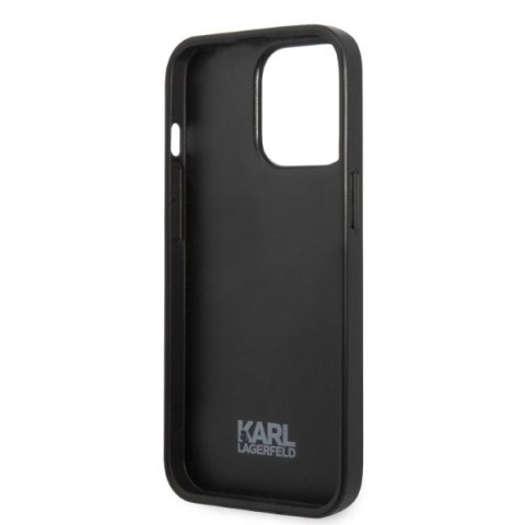 Etui na telefon iPhone 13 Pro Max Karl Lagerfeld niebieskie Monogram