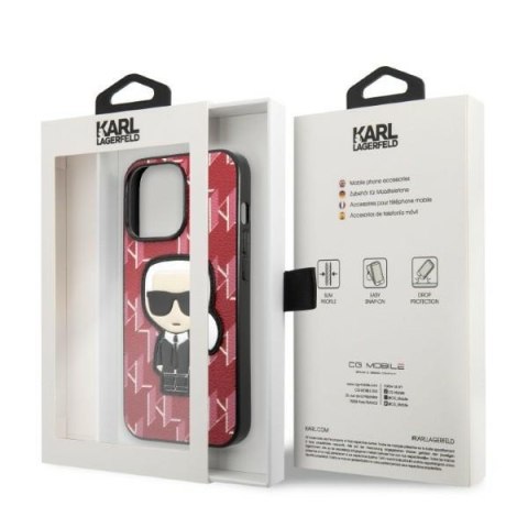 Etui na telefon iPhone 13 Pro Max Karl Lagerfeld Monogram Ikonik Patch