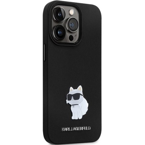 Etui na telefon iPhone 13 Pro Max Karl Lagerfeld czarne silikonowe