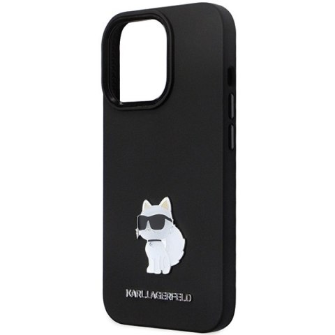 Etui na telefon iPhone 13 Pro Max Karl Lagerfeld czarne silikonowe